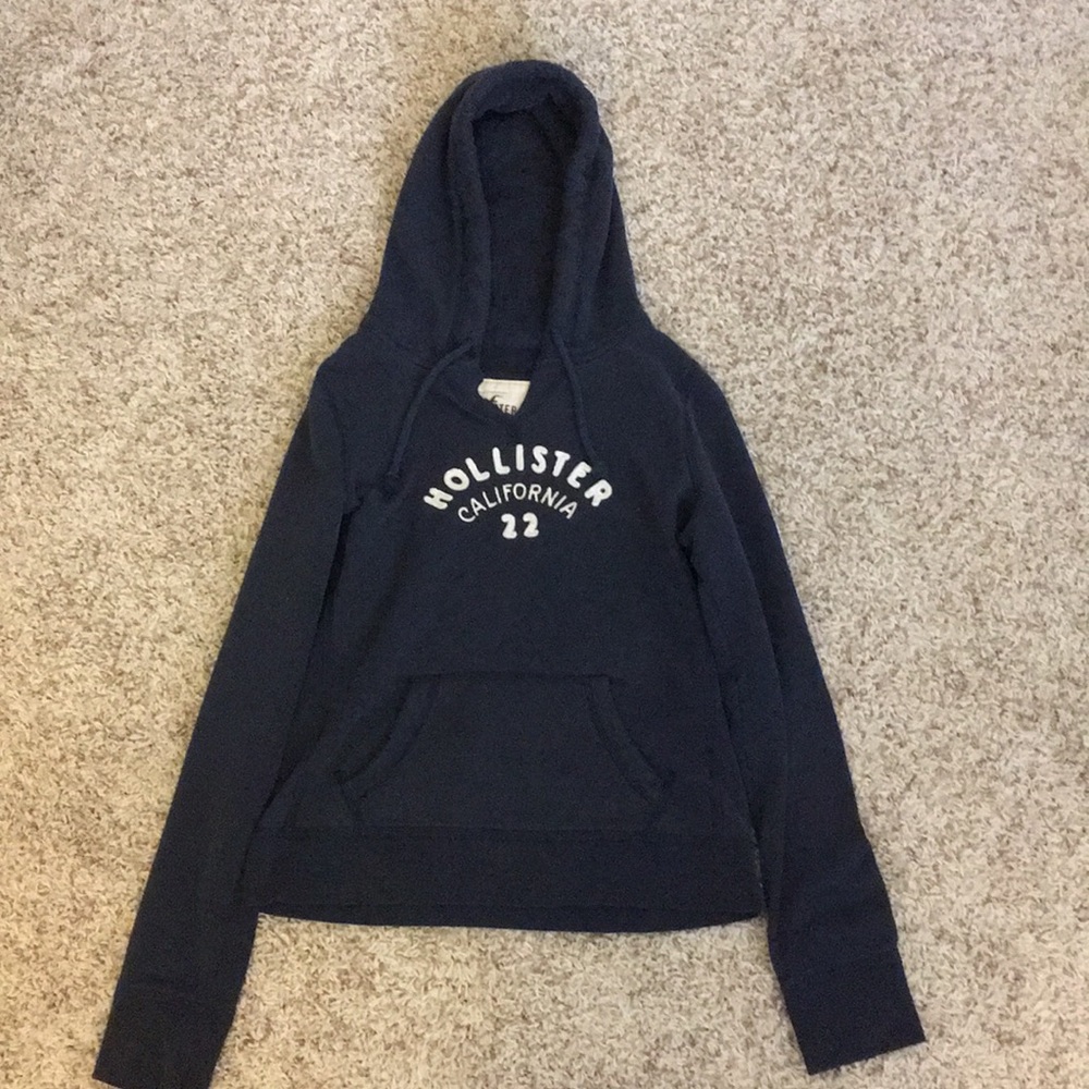 Navy Blue Hollister Hoodie